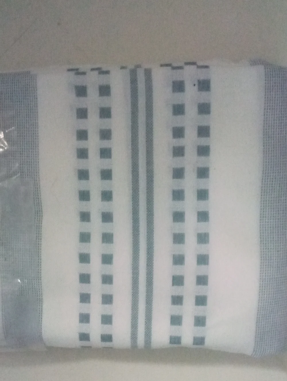 Woven Stripe Shower Curtain - Blue and White NWT $76.99 By Ienjoy Home